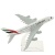 Оптом Модель металлического самолета Аэробус А380 Emirates. Длина 15 см. Артикул АЭ38015.  