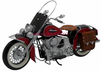 Модель ретро мотоцикла HARLEY-DAVIDSON FL OHV 45O V-TWIN 1952 г., длина 40 см, металл.