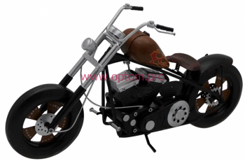 Модель ретро мотоцикл Боббер Харлей Дэвидсон длина 36 см, металл.